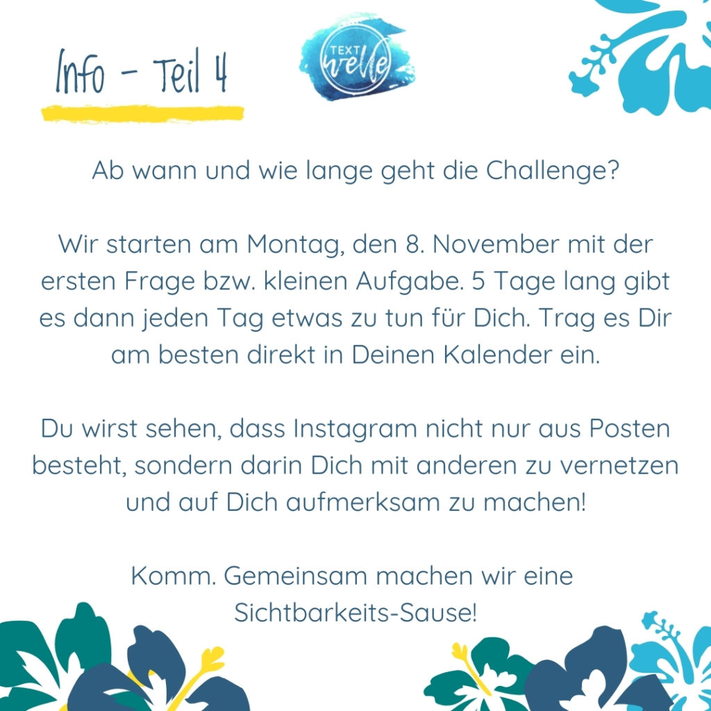 Insta Chall 5 1 1024x1024 - Sichtbarkeit und Reichweite - meine Instagram Challenge 2021